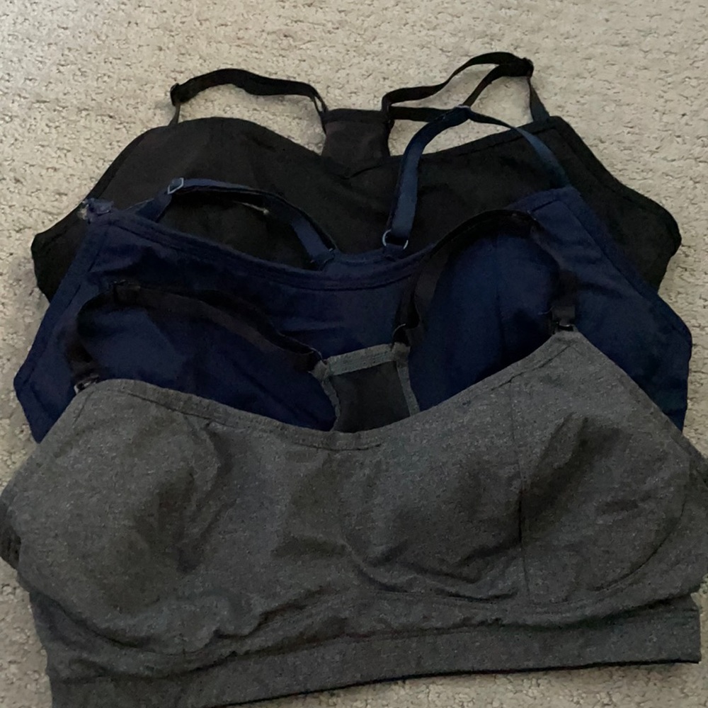 Motherhood maternity racer back nursing bras